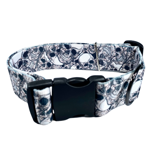 Sketchy Skulls Dog Collar